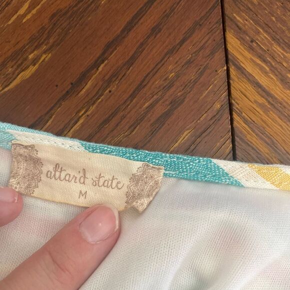 Altar’d State short sleeve stripe 100% cotton dress size M - Picture 3 of 6